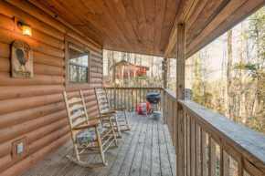 Rooster Way Hot Tub Heart Shaped Jetted Jacuzzi Stone Gas Log Fireplace Rocking Chairs, Sevierville